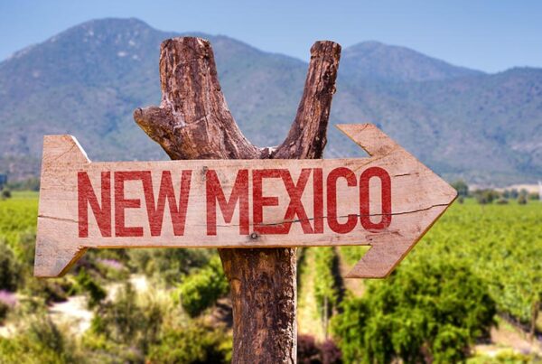 New Mexico Sign in Chile Field -- New Mexico's favorite food